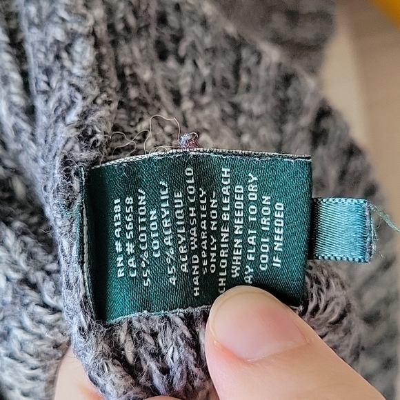 Lauren Ralph Lauren Gray Sweater - size S - Picture 5 of 7